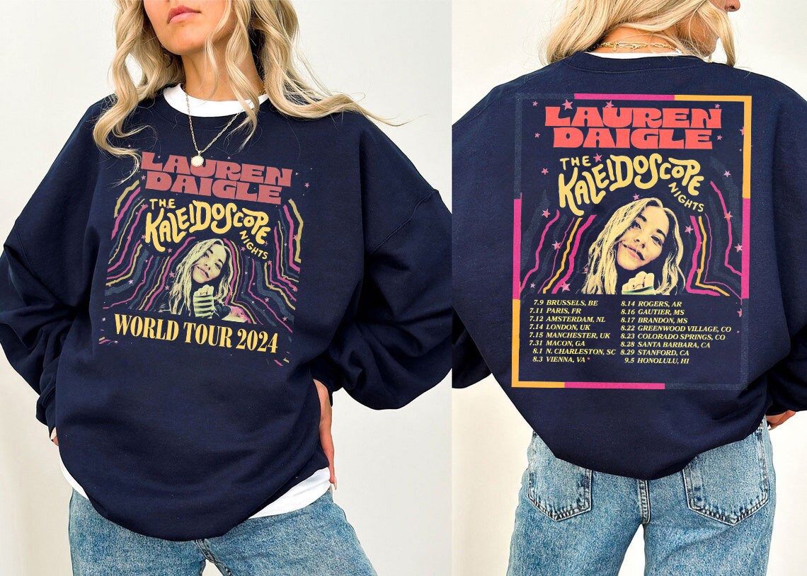 The Kaleidoscope Tour 2024 Shirt, Lauren Graphic Daigle 2024 Tour Shirt