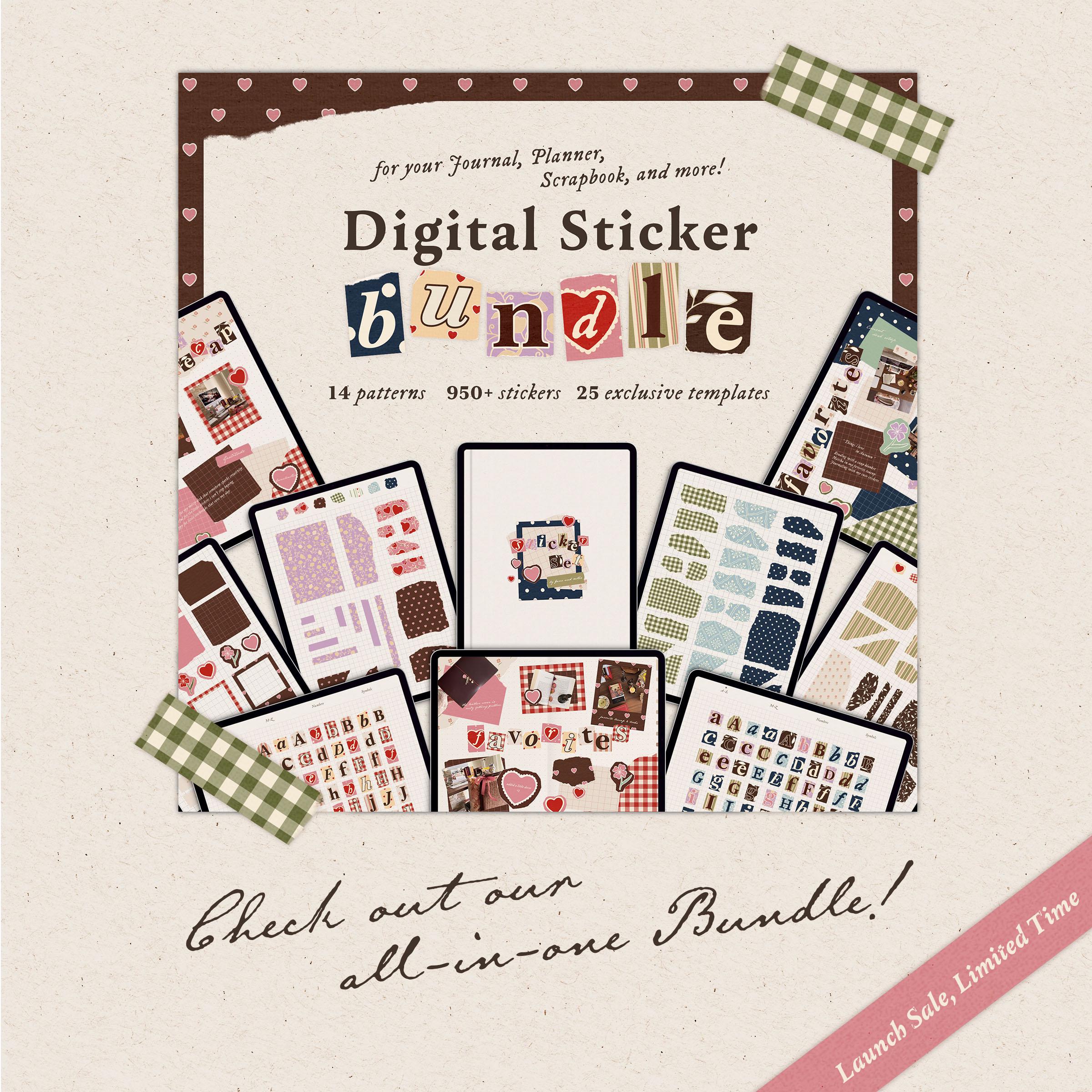 Ransom Note Digital Stickers: Printable Journal, Scrapbook, Planner ...