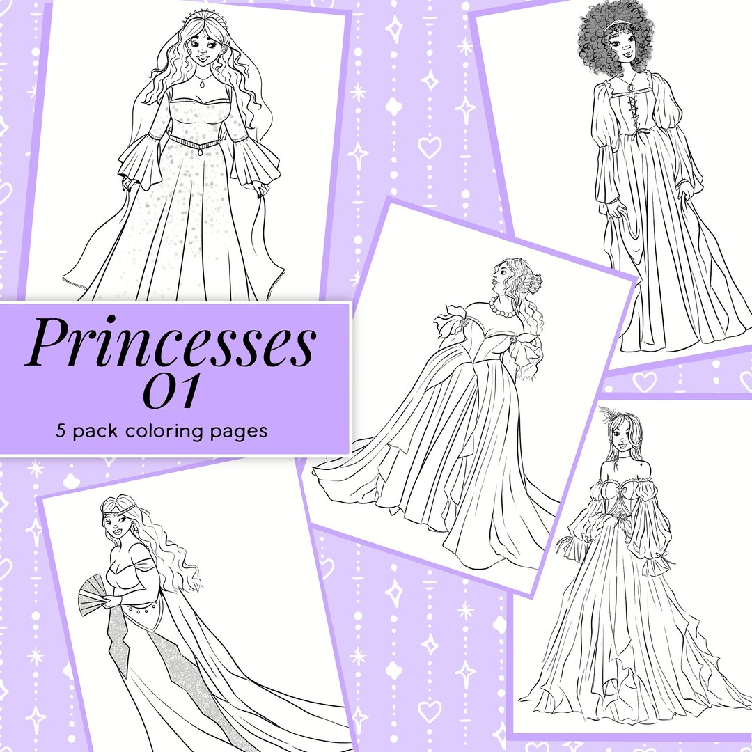 Princesses 01 - Coloring Pages