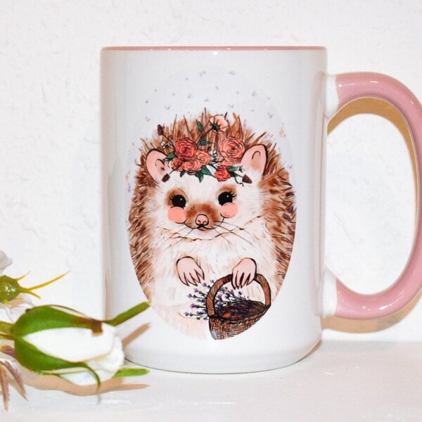 Ceramic Coffee Mugs, 16 oz | 2nd Edition | Cute Watercolor Animal Designs |  Dishwasher, Microwave Safe Cups | Handmade Gifts