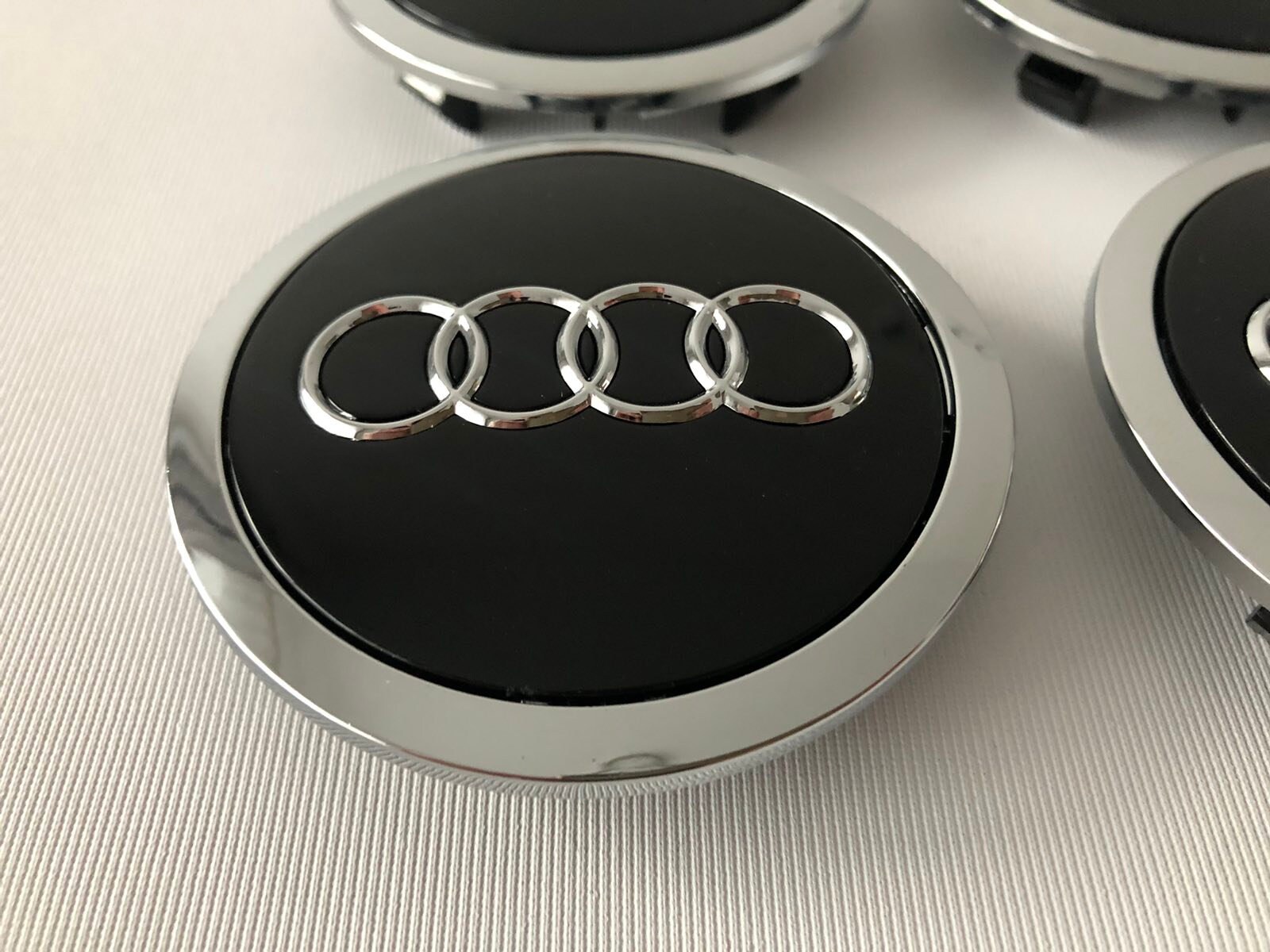 4 Pcs set Audi Wheel Center Hub Caps 69mm 2.72 Inch Black Etsy