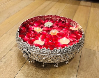 Duits zilveren urlikom, kom als middelpunt, decor hal (12 inch), housewarmingcadeau