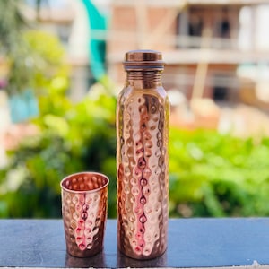 Health Benefit Bottle, Pure Copper Bottle