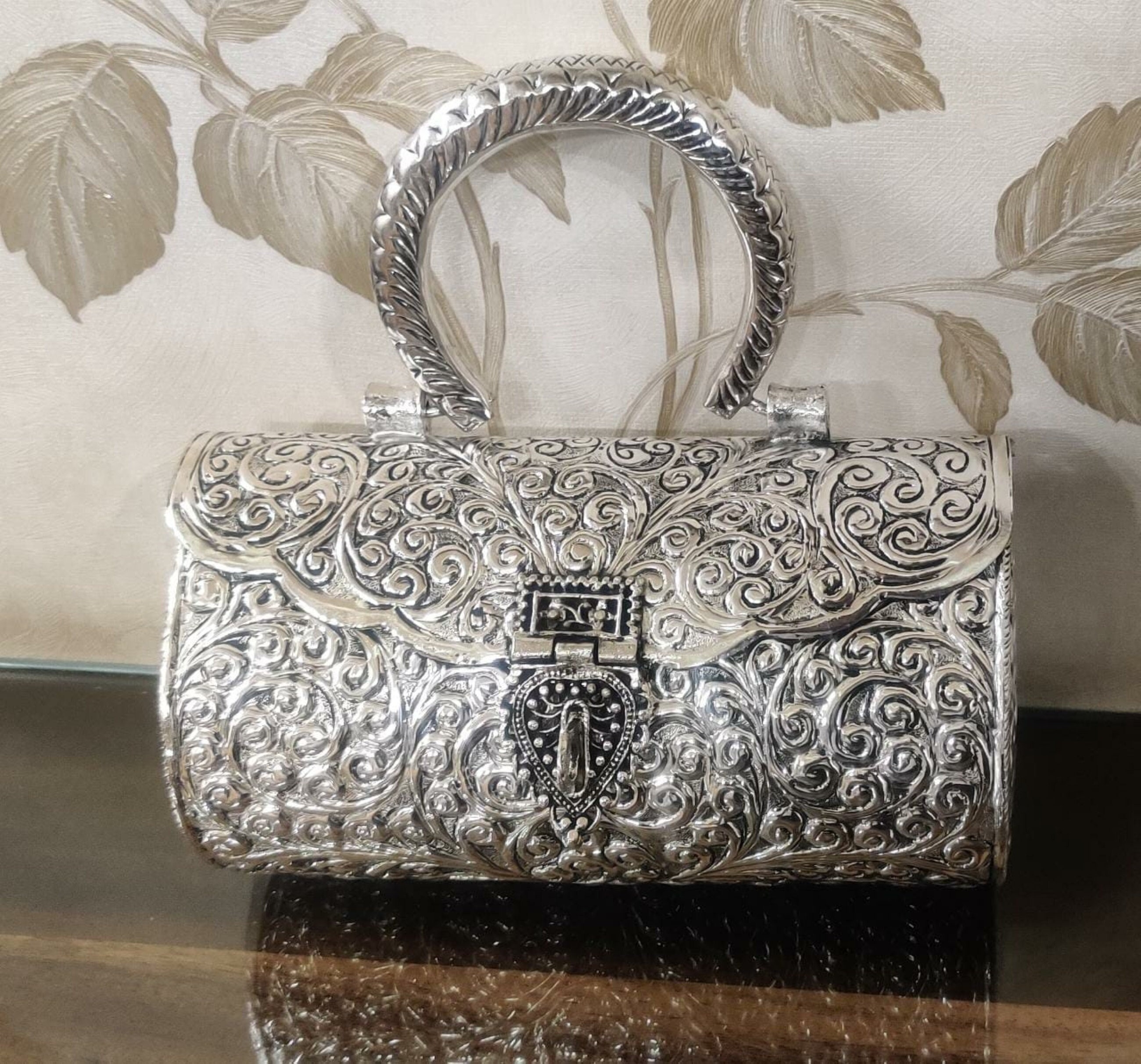 Trend Overseas Women Gift Bridal Bag Silver Clutch Sling Bag Indian Ethnic  Antique Clutch - Etsy in 2024 | Silver wallet, Wallets for women, Bridal bag
