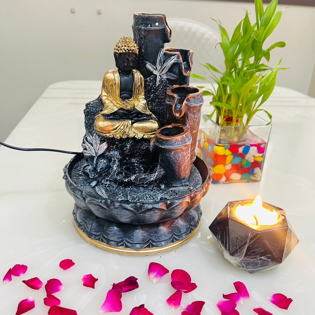 Feng Shui Buddha Fountain, Indoor Water Fountain, Massage, Spa
