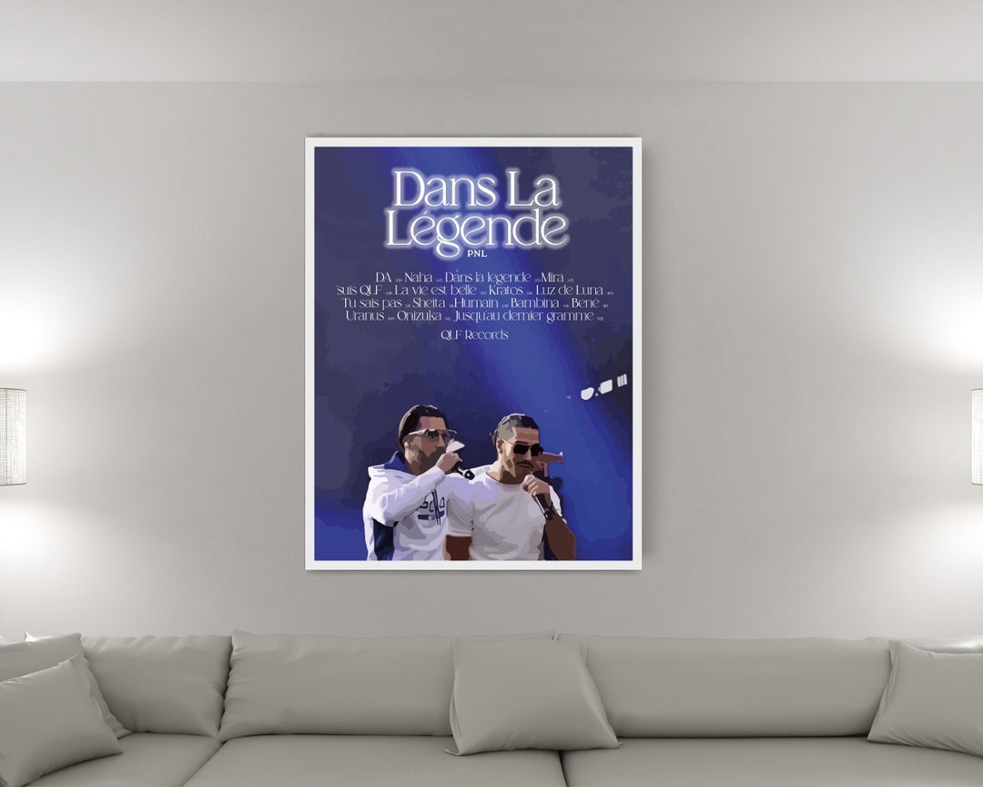 PNL Album Cover Poster Dans La Légende Fan Art PNL Etsy