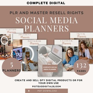Digital Planners Bundle PLR| Mrr Digital Planner| Plr Digital Product|Business Organizer| Canva |Plr Journals| Social Media Planners