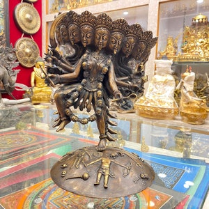 30cm, Statue of Kali, Battle Kali, Rare Find, Handmade in Nepal
