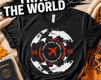Personalized Europe Vacation T-Shirt: Family Group Travel Tee