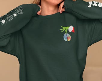 Neuro Christmas Sweatshirt: Nurse Brain Anatomy Crewneck - Mental Health Gift