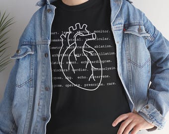 Anatomía del corazón divertida PNG Enfermera de cardiología UCI CV y laboratorio de cateterismo Ecografista UCI Descarga digital médica