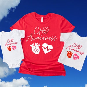CHD Awareness Heart Warrior Shirt: Family Matching Cardiology Tee