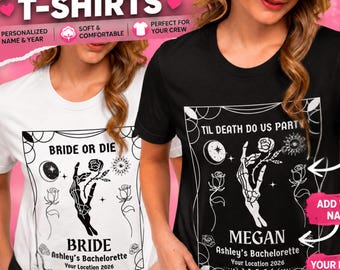 Witchy Bachelorette Shirt, Bride’s Coven Tarot Tee, Gothic Bridal Party Shirt, Celestial Bach Matching Shirts, Spooky Bride Gift