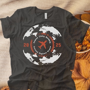 Personalized Europe Vacation T-Shirt: Family Group Travel Tee