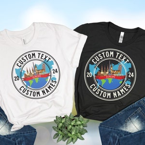 Custom Europe Vacation Shirts: Matching Family Trip Tees