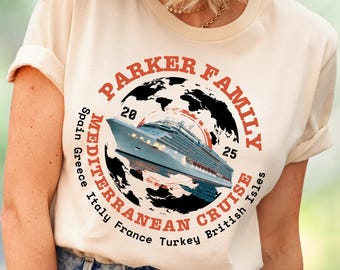 Personalized Mediterranean Cruise Shirt: Family Vacation Tee