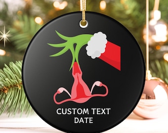 Funny Uterus Christmas Ornament Nurse Midwife Doula Gift Feminism Feminist Pro Choice Endo Endometriosis Hysterectomy Surgery Gift for her