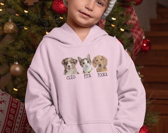 Kids Custom Pet Photo Hoodie: Dog & Cat Sweatshirt