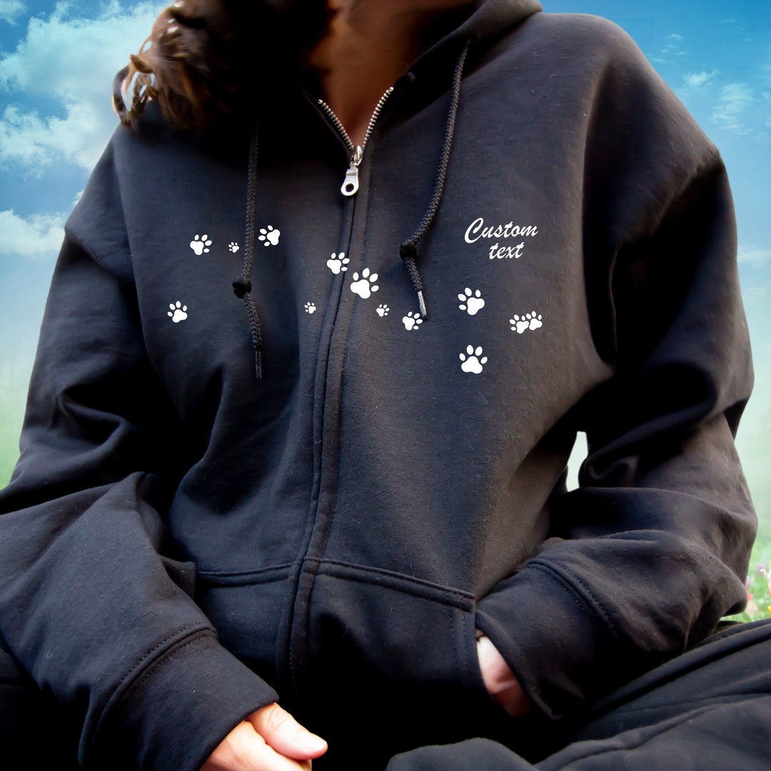 Beagle Paw Dog Bone Pattern Print Women Pullover Hoodie