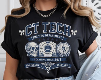 CT Tech Shirt, Radiology Tech Tee, CAT Scan Technologist Sweatshirt, Imaging Department crewneck Rad Tech Gift