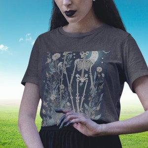 The Audacity  Shirt Whimsigoth Skeleton Tee The audacity Skeleton Tarot Card shirt Mystical Moon Tee Wicca-Themed Tshirt Gift