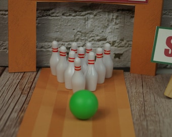 Vintage Miniature Dollhouse Sports Balls Set of 4