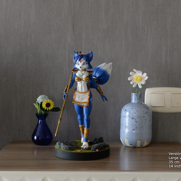3D figure Krystal Primitive - Star Fox - Figure - Print 3D - Resin- Player's gift. Star Fox Adventures gifts. Geek gifts