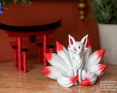 3D Figure. Japanese Ghost. Kitsune. Japanese Fox. Nine-tailed