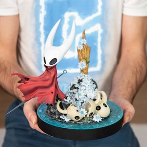 Figura 3D. Hollow Knight. Hornet. Silksong. Estatuilla de caballero hueco. Regalo de jugador. Regalos Geek - Silksong. Print 3D