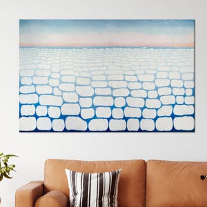 Georgia O&#39;Keeffe Cloud Art Print: Surreal Abstract Landscape