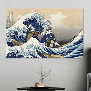 The Great Wave, Wave Off Kanagawa, Japanese, Canvas Decor, Framed Canvas Wall Art, Glass Wall art,Office Decor,Living Room Art, Canvas Print