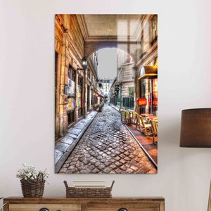 Landscape Poster, Rue Saintandre Des Landscape Art, Rue Saintandre Des Stained Glass Printing, Rue Saintandre Des Glass Wall Art, Street Art