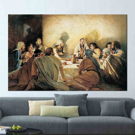 The Last Supper Canvas Print – Christian Religious Wall Art
