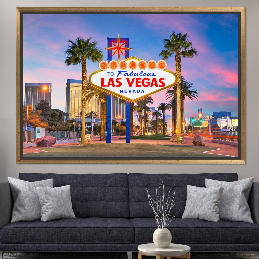 View Art, Las Vegas View Glass Art Wall Decor, Cityscape Wall Art, Las