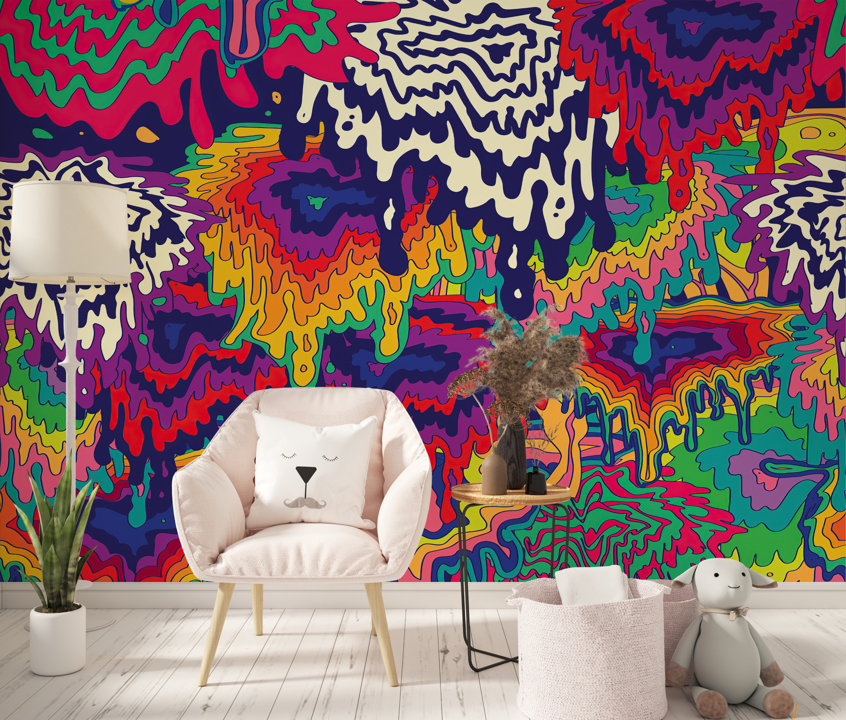 Trippy wall murals hotsell