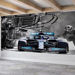 F1 Wall Paper, Papercraft 3D, Pits Wandbild, Man Höhle Papier Kunst, Pits Wandbild, Moderne Wandtattoo, Geschenk Tapete, Benutzerdefinierte Wandpapier,