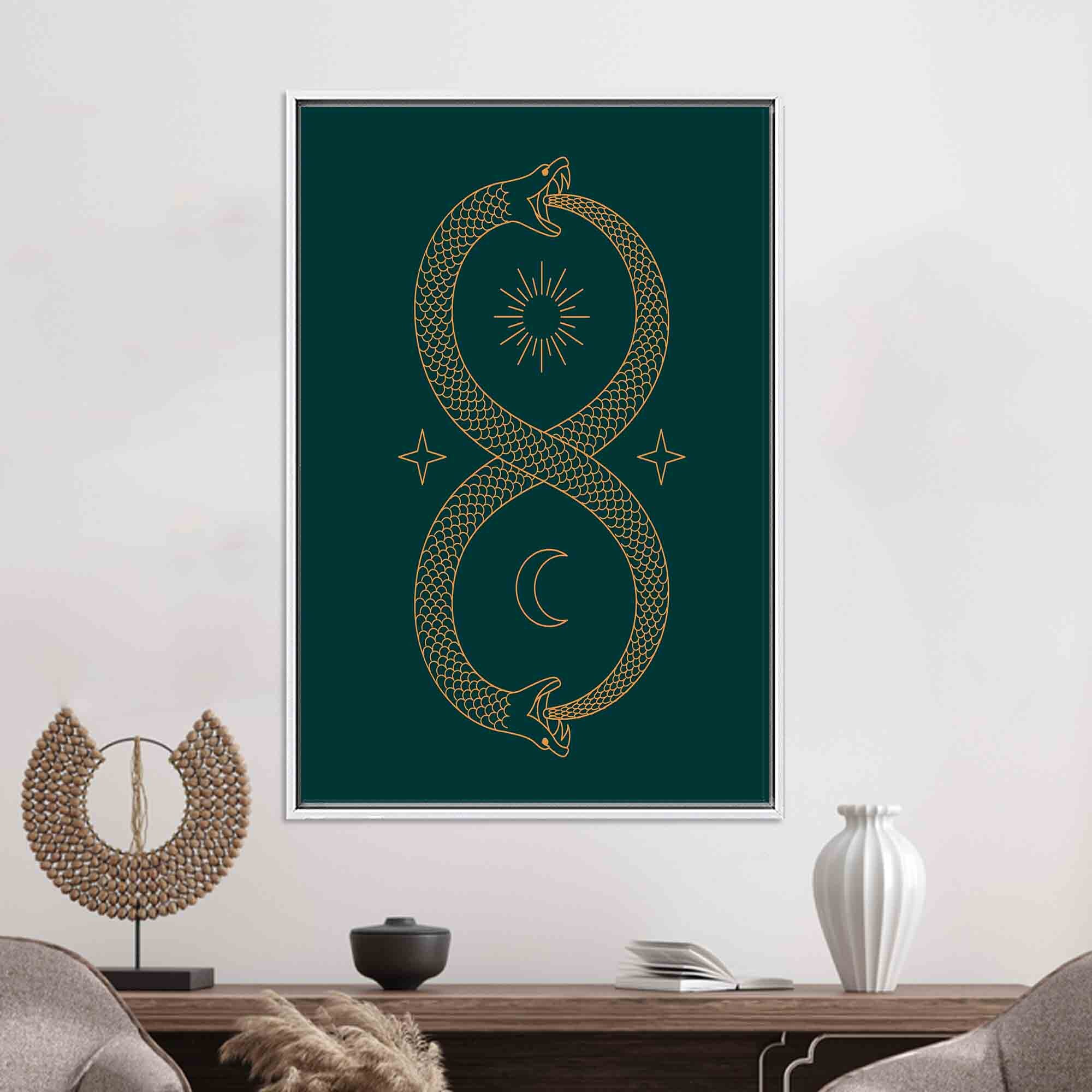 Ouroboros Wall Art in Pink Foil main image 0