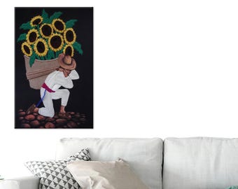 Sunflower Glass Wall Art: Modern Floral Decor