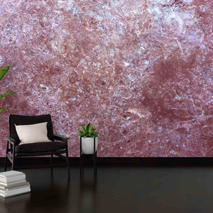 Decorazioni murali contemporanee, adesivi murali in marmo rosso bordeaux, adesivi murali in granito, decorazioni murali in marmo, carta da parati artistica, decorazioni murali astratte