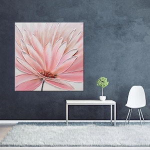 Tempered Glass Print, Botanical Artwork, Modern Glass, Pink Flower Printed, Baby Gift Personalized, Pink Poster, Glass Custom For Art,