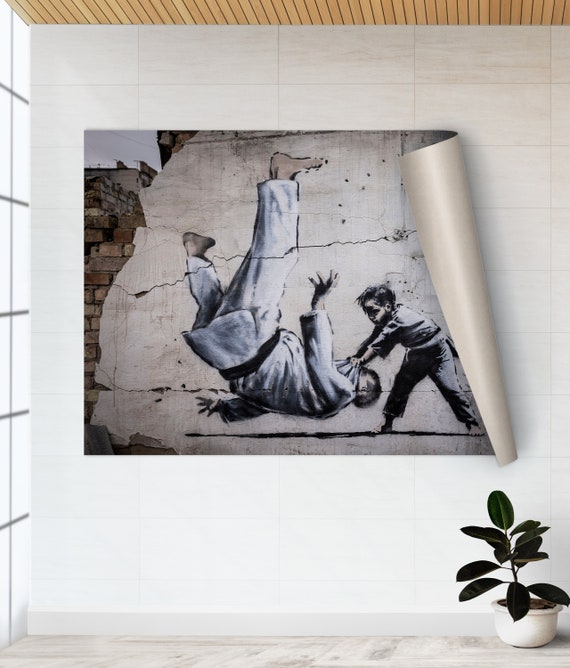 Banksy Judoka Graffiti Art Print: Street Wall Decor - Etsy