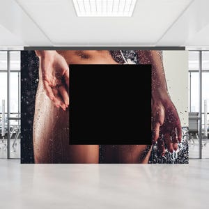 Naked Woman Wall Decals, Bedroom Wall Print, Sensual Photo Wall Art, Naked Woman Butt Wallpaper, Wallpaper Peel And Stick, Mature Wall Art