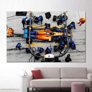 Lando Norris Art, Norris Mclaren F1 Art, Car Wall Decor, Canvas Art, 3D Glass Art, Framed Wall Art, Gift For Him, Poster Art, Wall Decor,