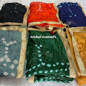 Zari Work Art Silk Dupatta: Traditional Indian Scarf, Solid Color