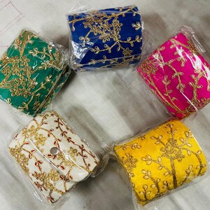 Handmade Indian Jewelry Box: Embroidered Bangle Box, Wedding Favor - Etsy