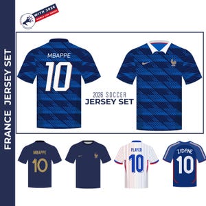 France Soccer Vector Bundle: Mbappe, World Cup Graphics (AI & PNG Files) image 4