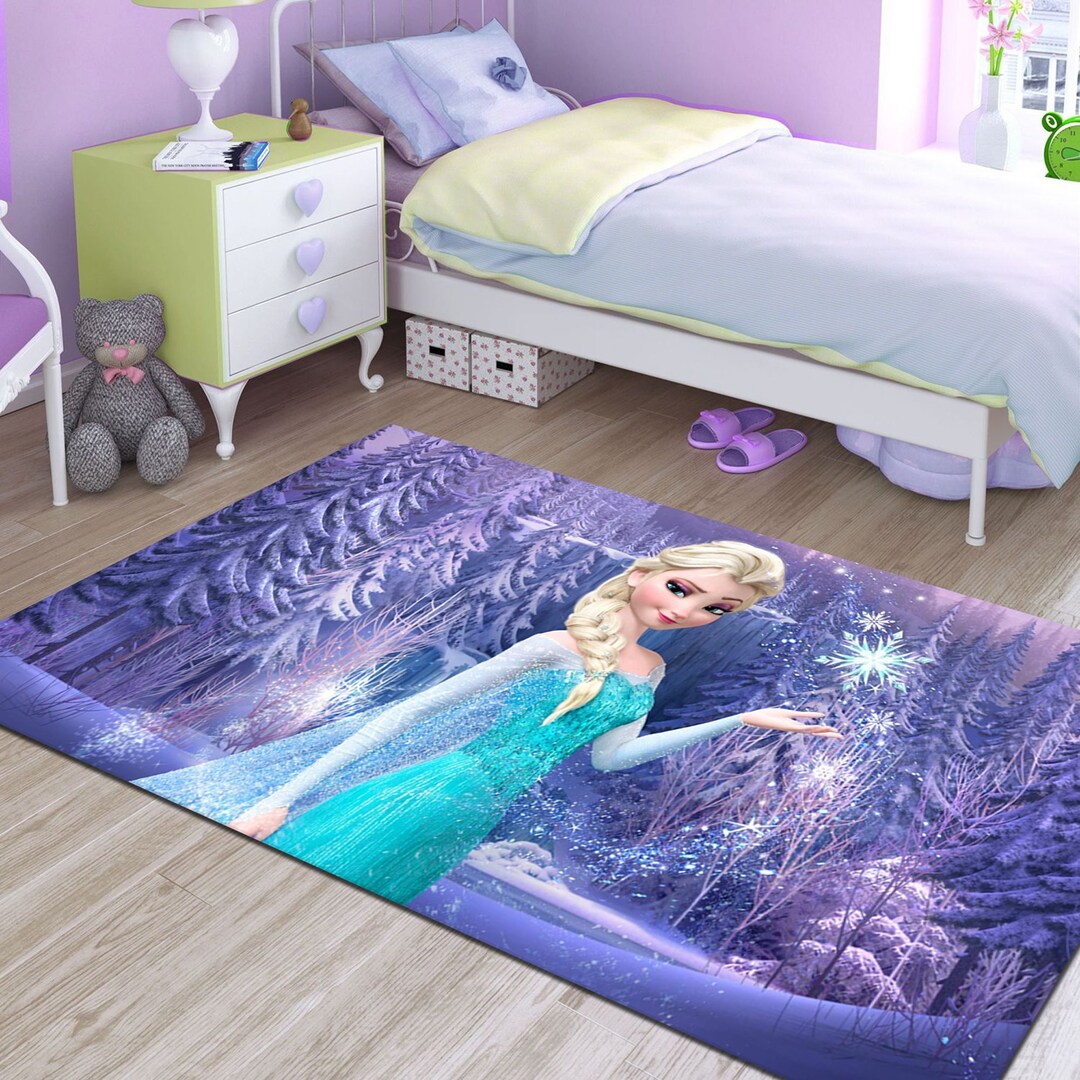 Frozen Rug 162 Frozen Elsa Anna Olaf Rug Kids Room Rug Etsy Canada