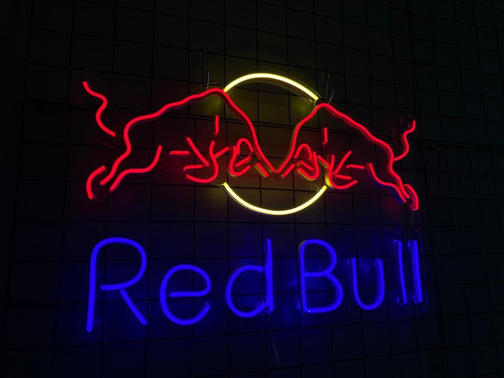 Red bull led sign deals