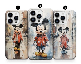 Mickey Mouse-hoesje, Cartoon-hoesje, Disney-hoesje iPhone 14, 13, 12, 11, XR, XS, 8+, SE, 7 en Samsung S10, A73, S21FE, A13, A52 - Google Pixel