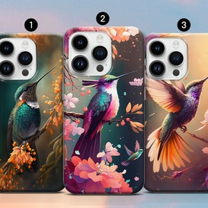 Colibri Case Animal case Hummingbird Cover fit iPhone 14, 13, 12, 11, XR, XS, 8+, SE, 7 and Samsung S10, A73, S21FE, A13, A52 - Google Pixel
